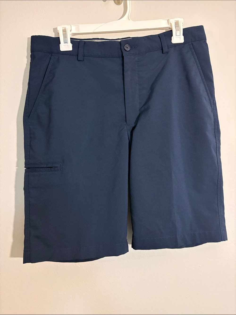 Greg Norman Collection golf Navy Flat Front Performance Shorts